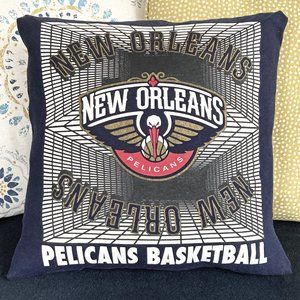 New Orleans Pelicans NBA 16X16 retro sports T-shirt THROW PILLOW COVER